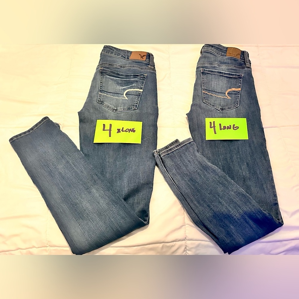 American Eagle skinny   size 4 long and 4  XLong   Great condition